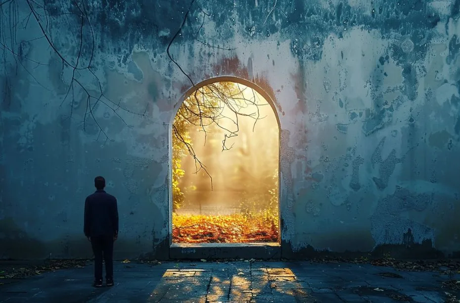 Blend midjourney voorbeeld portaal blending