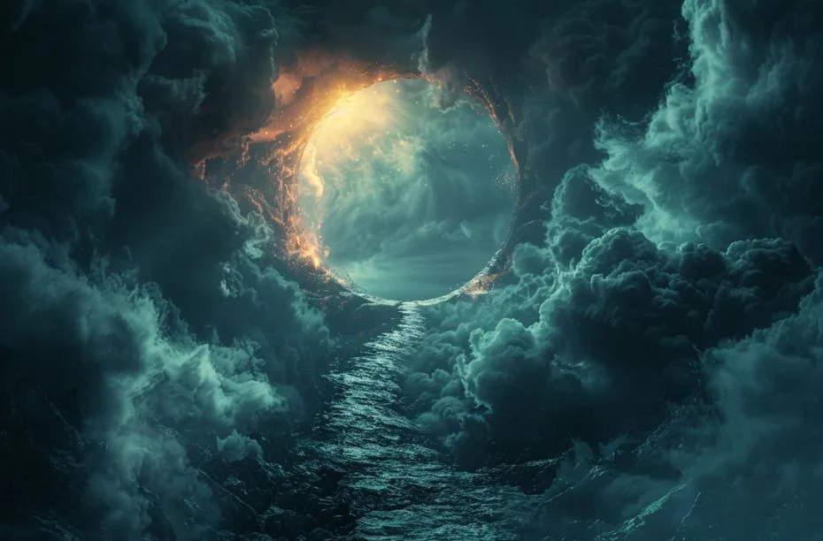 Blend midjourney voorbeeld wolken