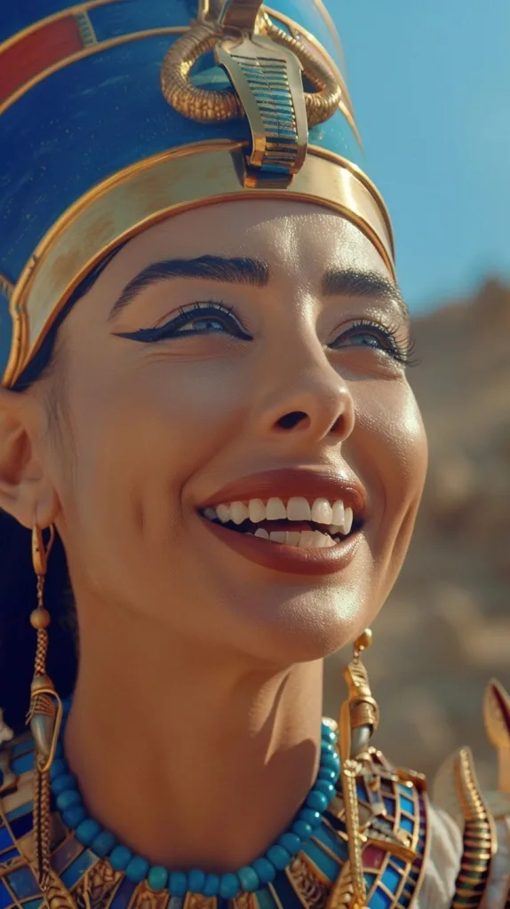Cleopatra, EEN VOORBEELD met emotie in het gezicht