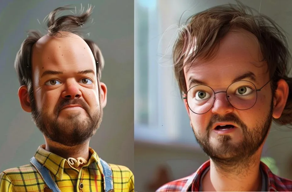 Edwin als Pixar poppetje