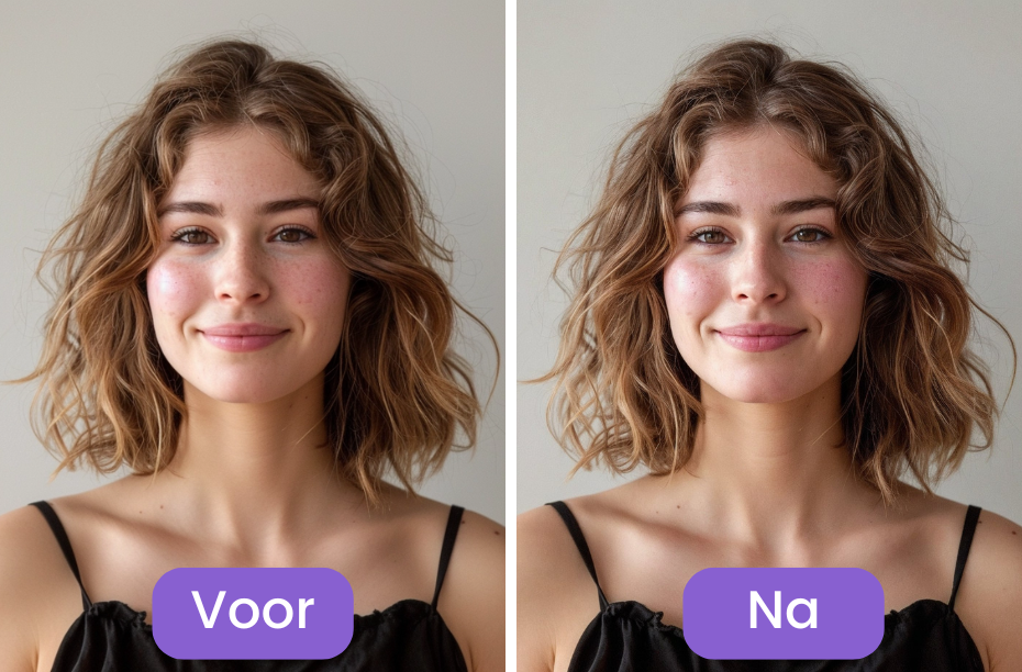 Voor en na Magnific enhancer