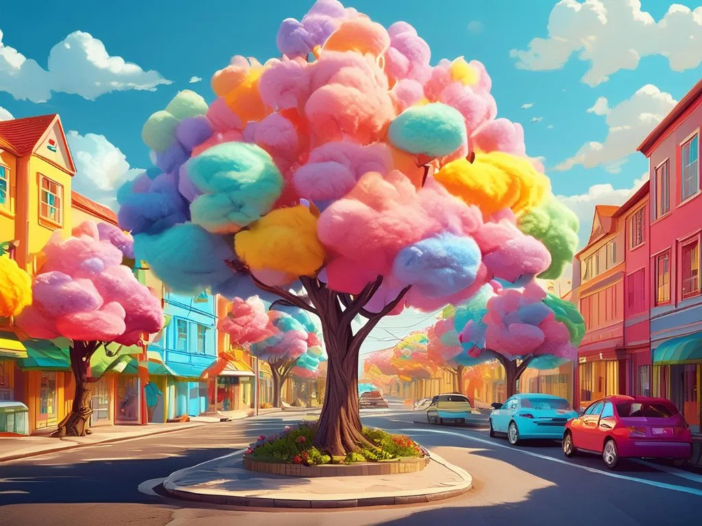 Voorbeeld Firefly - cotton candy dorp