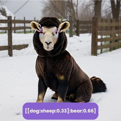 Dog sheep bear voorbeeld prompt scheduling