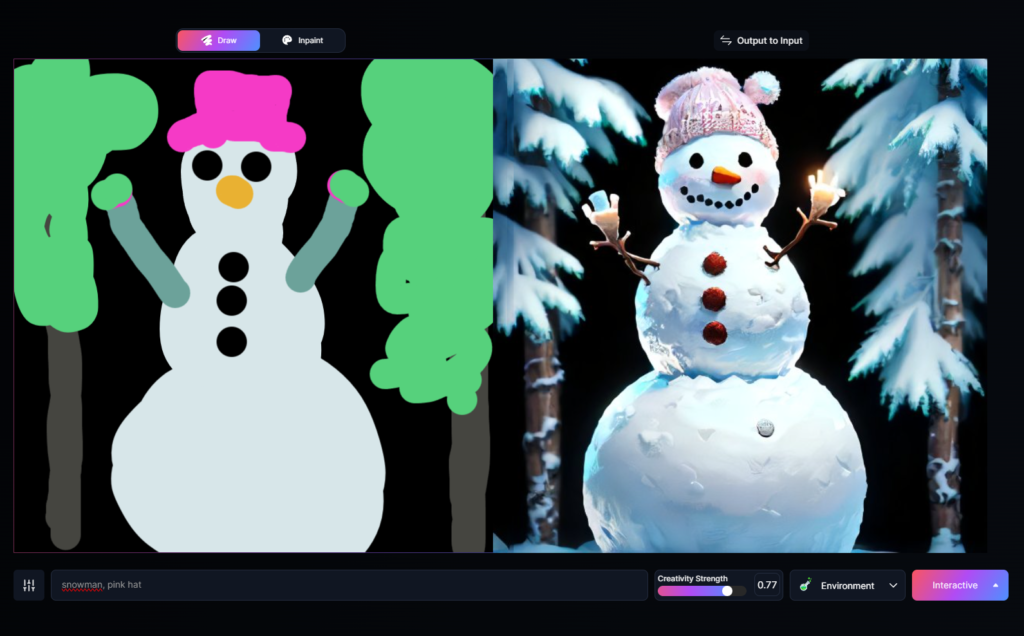 sneeuwpop - Leonardo AI Realtime Canvas